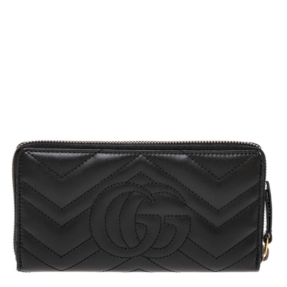 GUCCI GG Marmont Camera Size Small Calf Leather with Matching Gucci Zippy Wallet - Picture 6 of 12